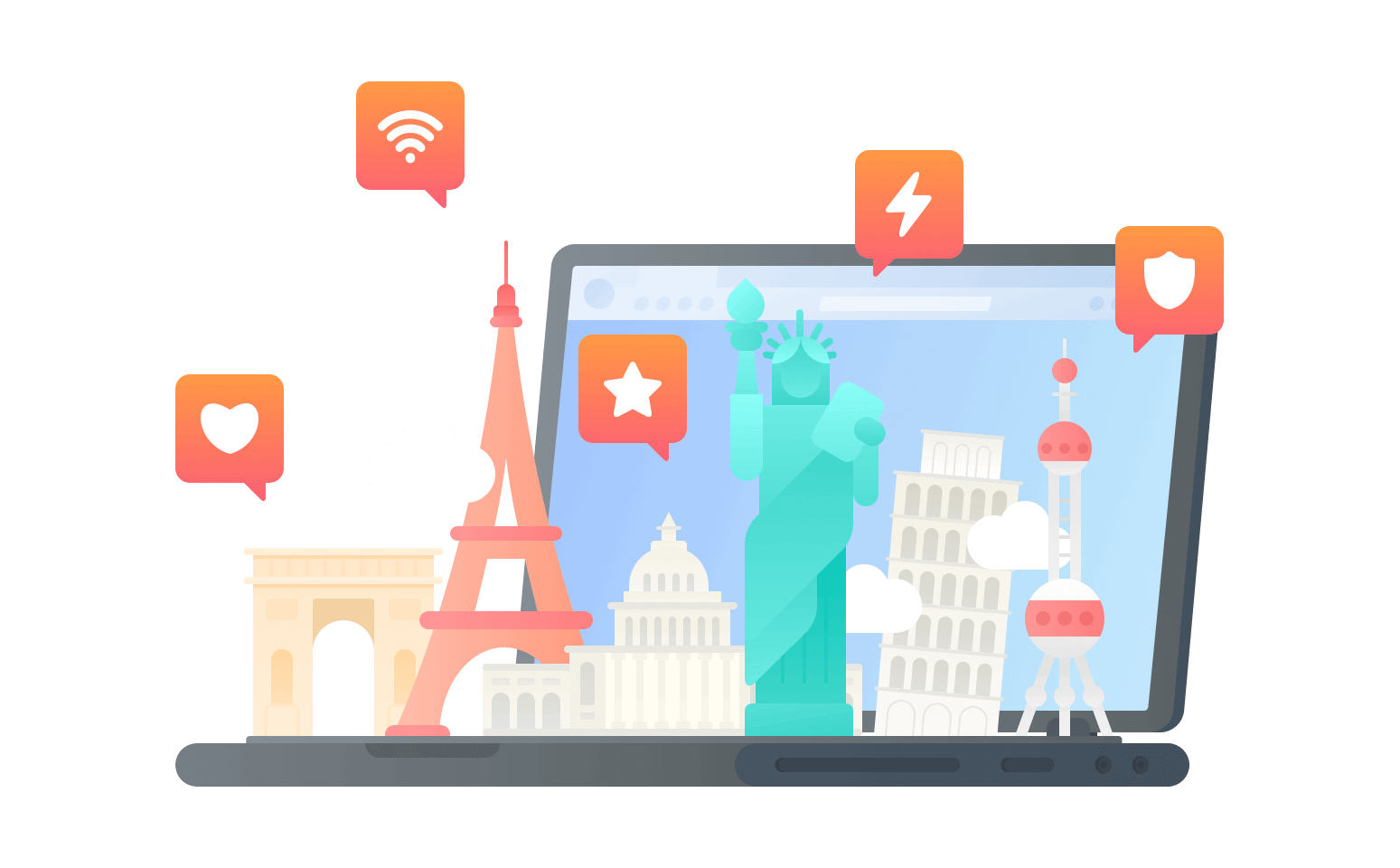 在托克劳群岛连接到中国的软件 - 翻回VPN